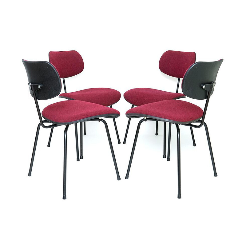 Set of 4 vintage Se68 chairs by Egon Eiermann for Wilde and Spieth, 1951