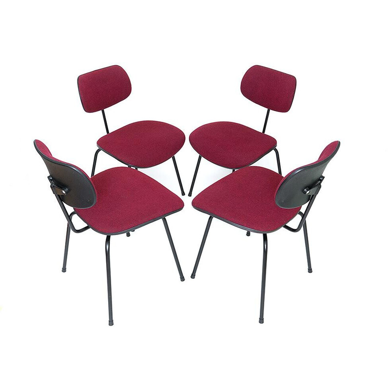 Ensemble de 4 chaises vintage Se68 par Egon Eiermann pour Wilde et Spieth, 1951