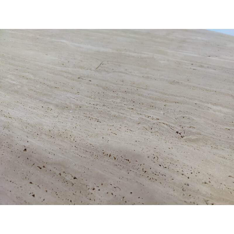 Vintage contemporary table in travertine, Italy