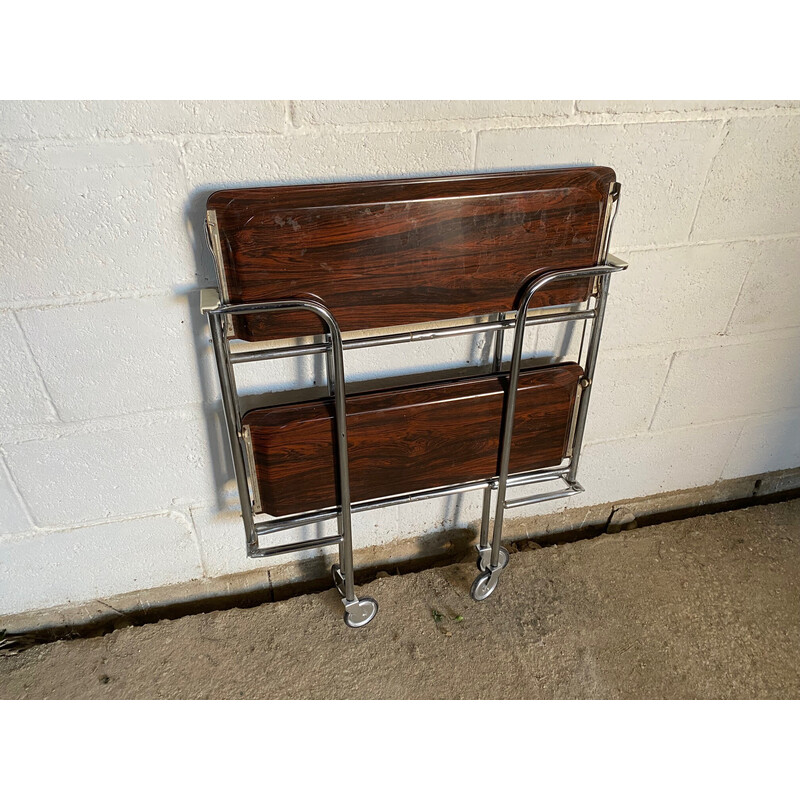 Vintage folding plexiglass serving table, 1960s