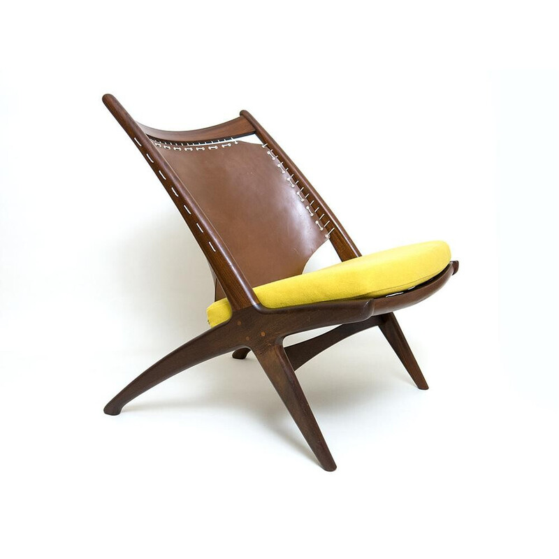 Vintage "Krysset" armchair by Fredrik Kayser for Gustav Bahus, 1955