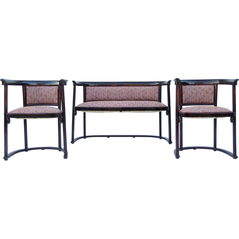 Vintage living room set by Josef Hoffmann for Thonet