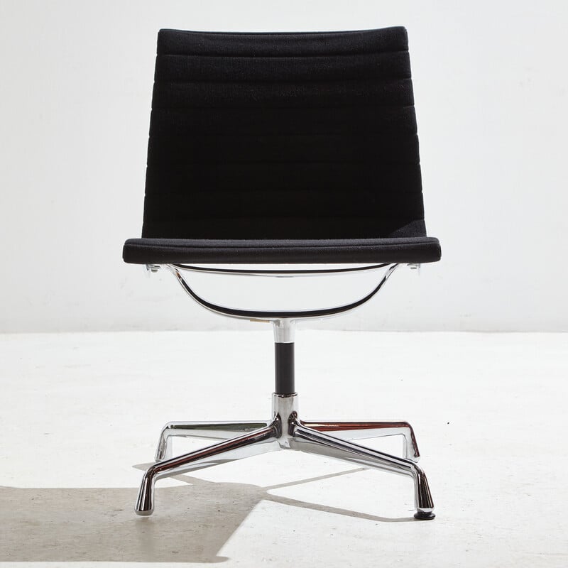 Vintage Ea105 office swivel armchair by Charles and Ray Eames for Vitra, 1950s