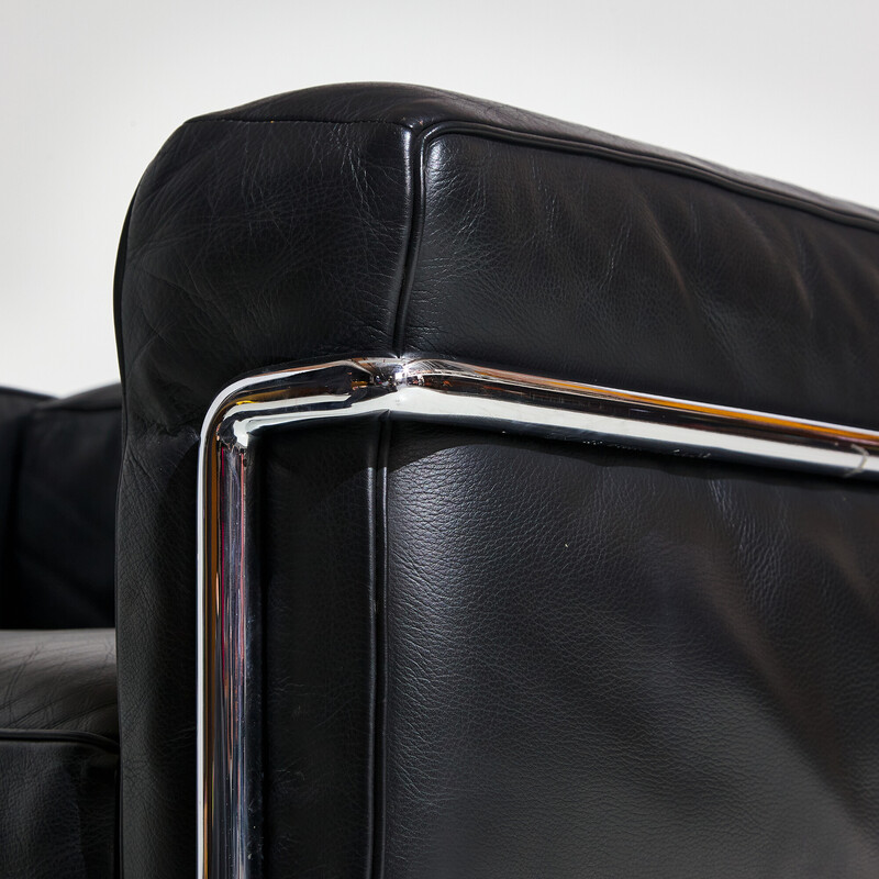 Vintage Lc3 leather armchair for Cassina