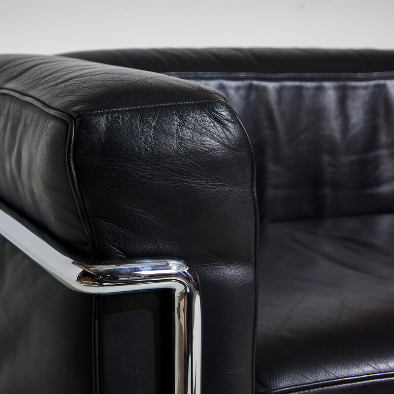 Vintage Lc3 leather armchair for Cassina