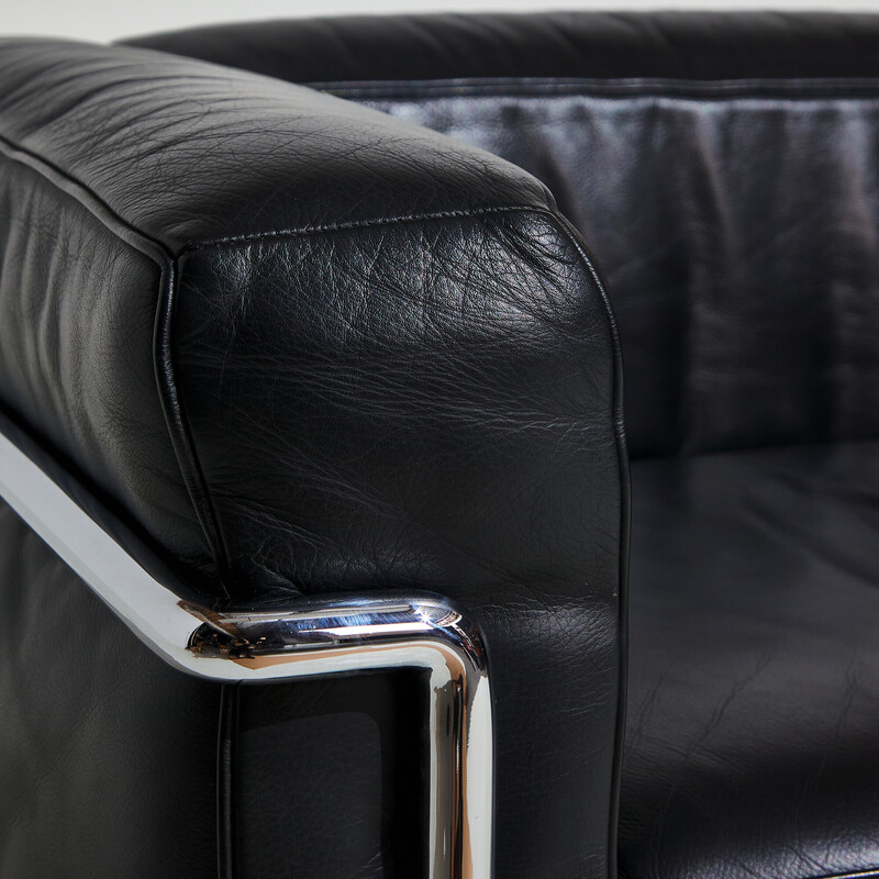 Vintage Lc3 leather armchair for Cassina