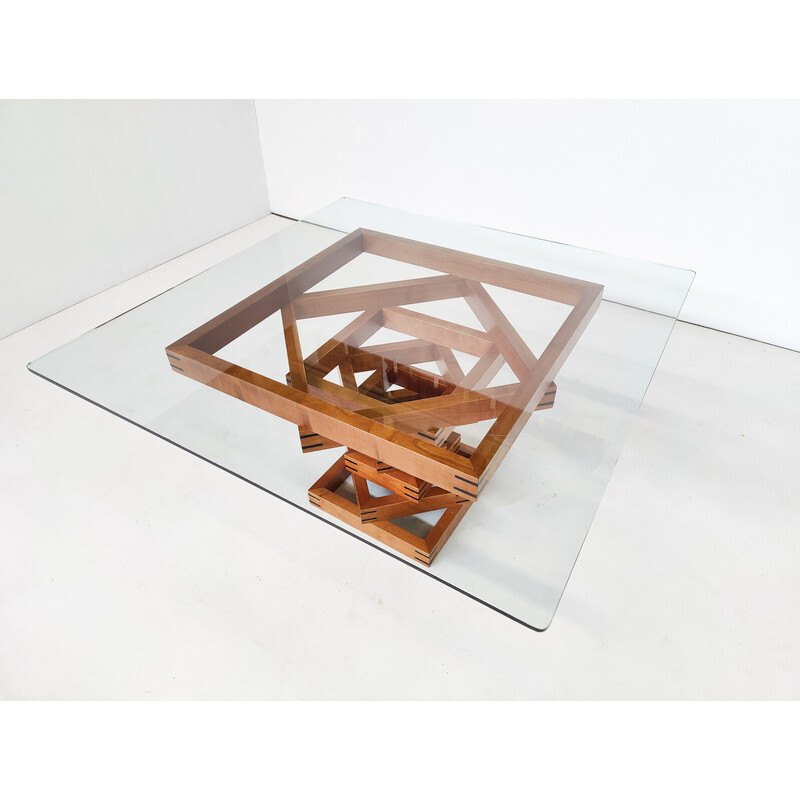 Mid century "Metaphora" coffee table by Massimo et Lella Vignelli for Martinelli Luce