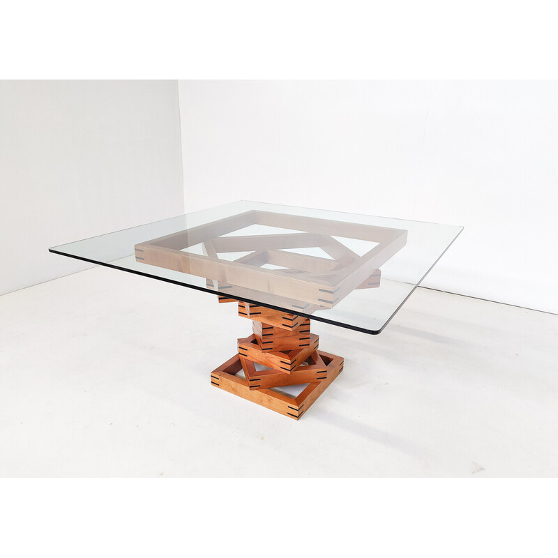 Mid century "Metaphora" coffee table by Massimo et Lella Vignelli for Martinelli Luce