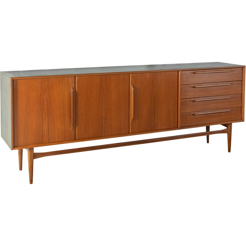 Credenza vintage in impiallacciato di teak per Heinrich Riestenpatt, Germania 1960