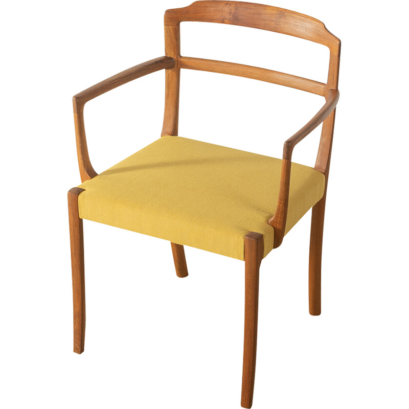 Set van 6 vintage teakhouten stoelen van Ole Wanscher voor A.J. Iversen, Denemarken 1960