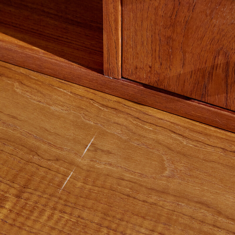 Vintage six-drawer teak secretary, Denmark