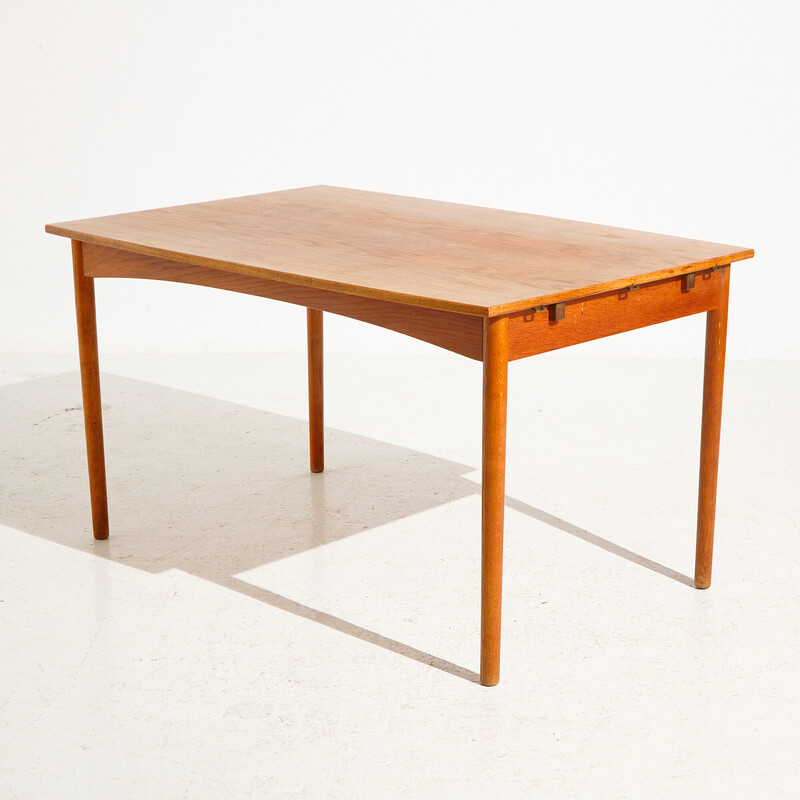 Vintage teak and oakwood dining table, 1960s