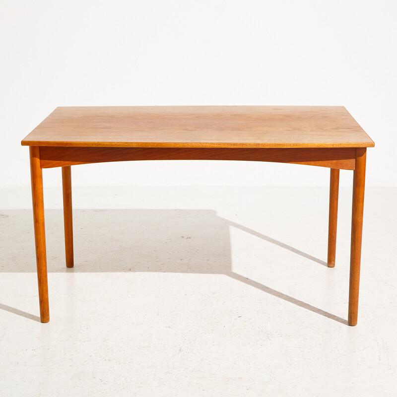 Vintage teak and oakwood dining table, 1960s