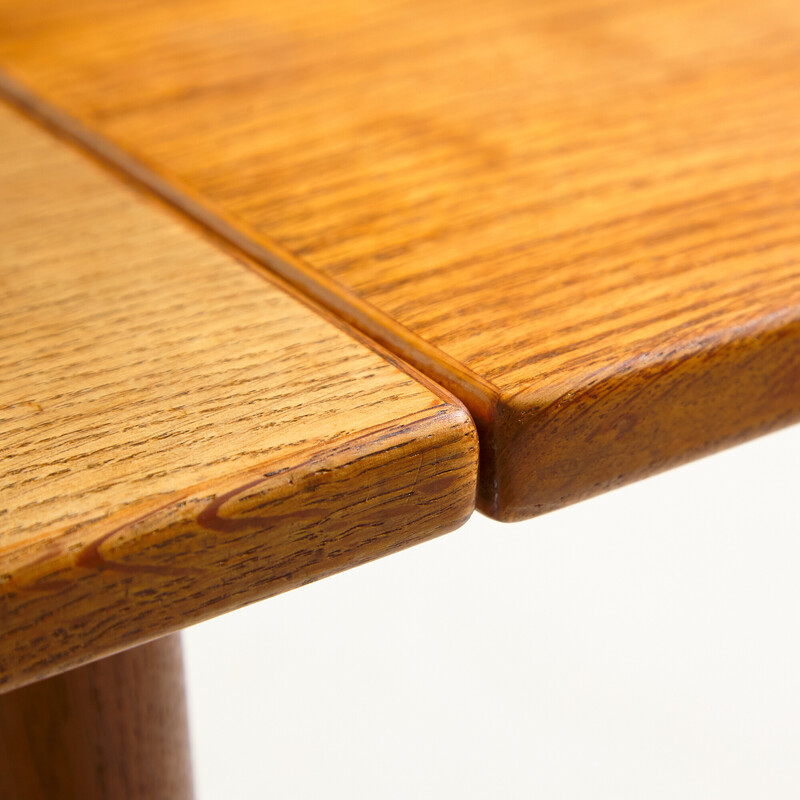 Vintage eettafel van teak en eikenhout, 1960