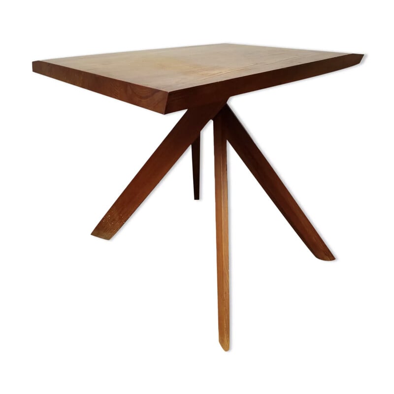 Mesa de olmo vintage de Pierre Chapo, 1950