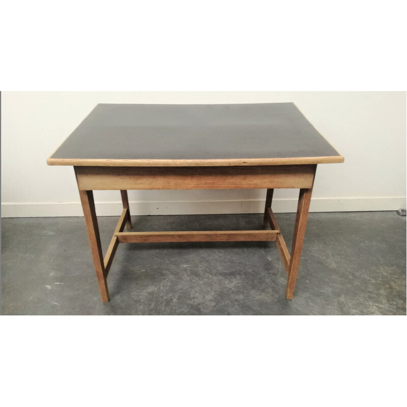 Vintage oakwood desk, 1950s