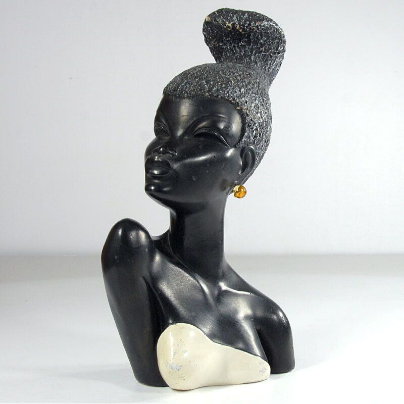 Vintage plaster girl bust by Alex Mdmg Studio, Italy 1960s