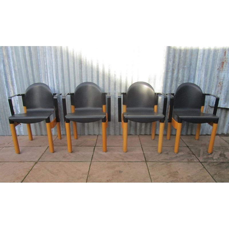 Set of 6 Flex Dining Chairs by Gerd Lange for Thonet