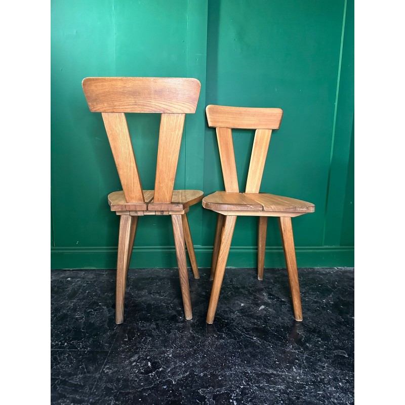 Pair of vintage hand twisted chairs by Wladyslaw Wincze, 1940s
