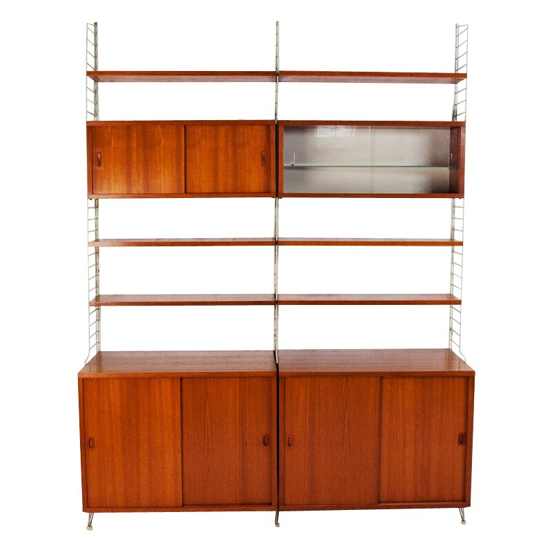 Modulable "String" bookcase, Nisse STRINNING - années 60