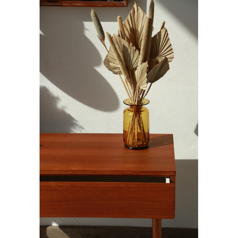 Vintage teak night stand with drawers