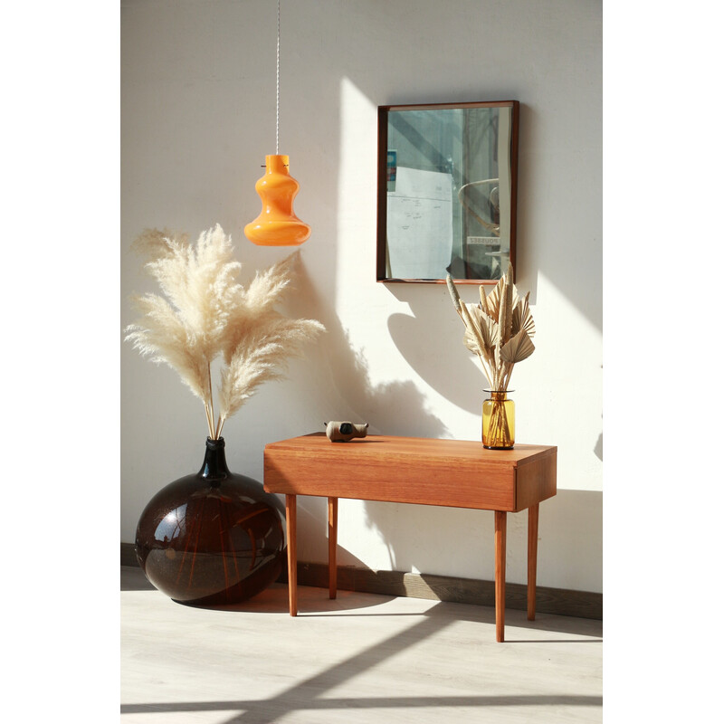 Vintage teak night stand with drawers