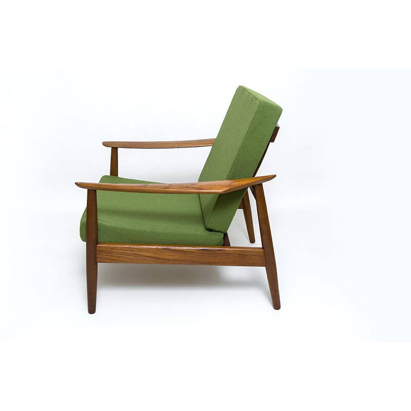 Vintage Fd164 teak armchair by Arne Vodder for Cado, Denmark 1960