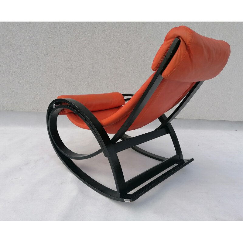 Vintage Sgarsul rocking chair by Gae Aulenti for Poltronova