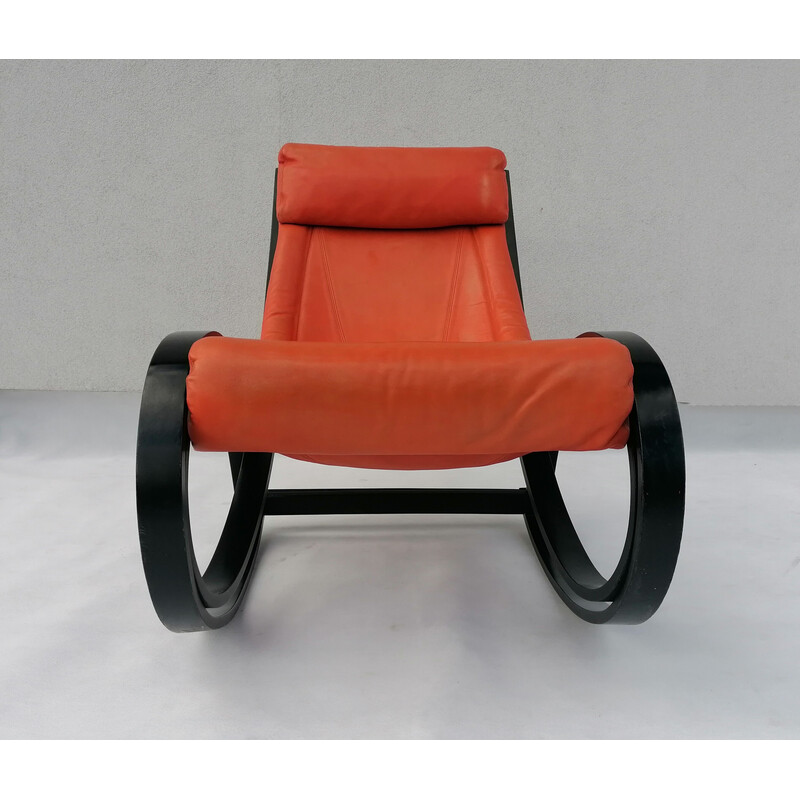 Vintage Sgarsul schommelstoel van Gae Aulenti voor Poltronova