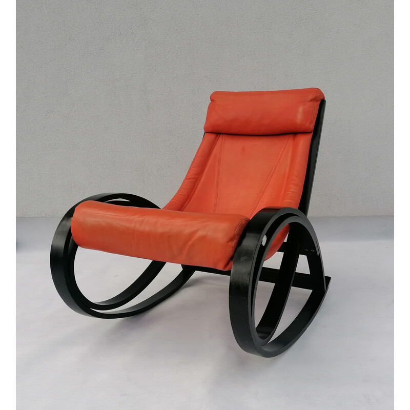Chaise à bascule vintage Sgarsul par Gae Aulenti pour Poltronova