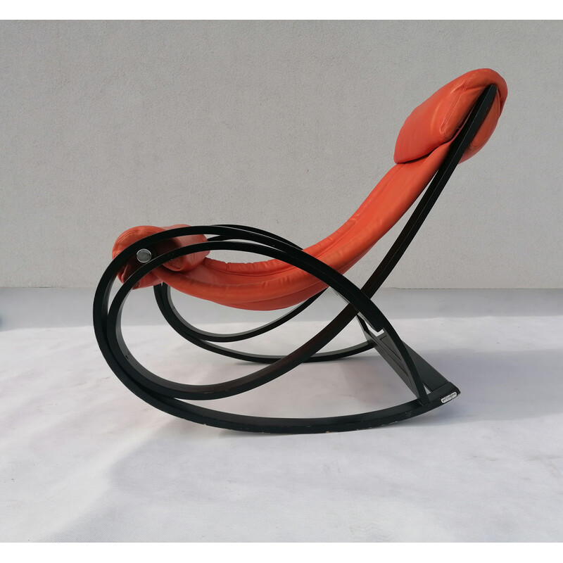 Vintage Sgarsul rocking chair by Gae Aulenti for Poltronova