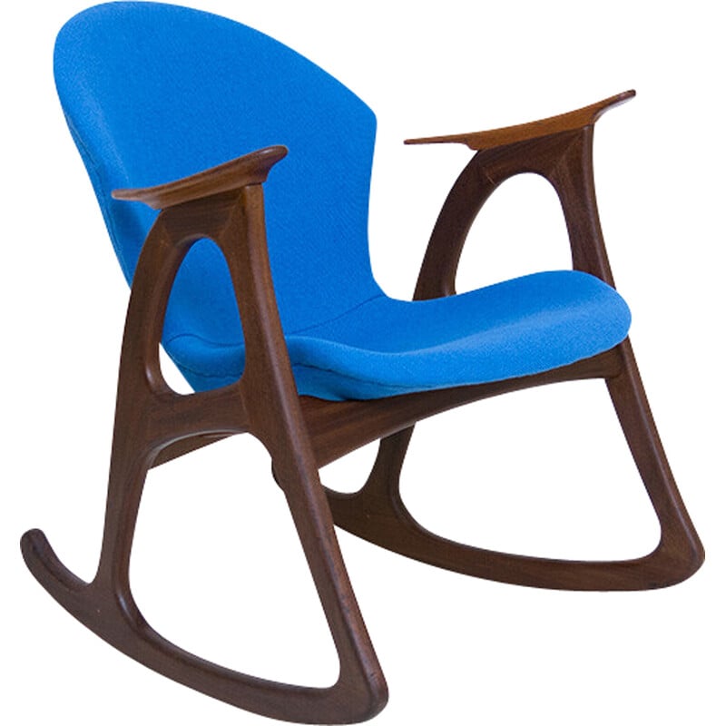 Danish vintage rocking chair by Aage Christiansen for Erhardsen and Andersen