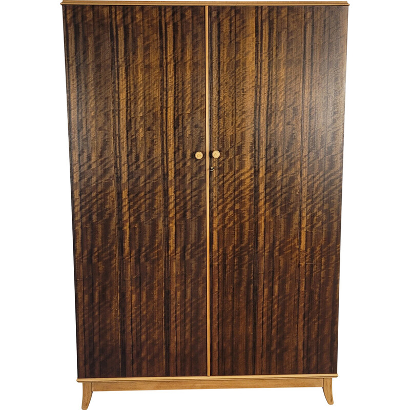 Armoire vintage en noyer et hêtre pour Vesper, 1960