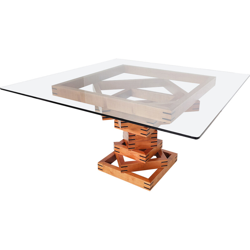 Mid century "Metaphora" coffee table by Massimo et Lella Vignelli for Martinelli Luce