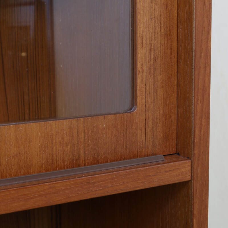 Vintage teak display cabinet by Poul Hundevad for Hundevad and Co