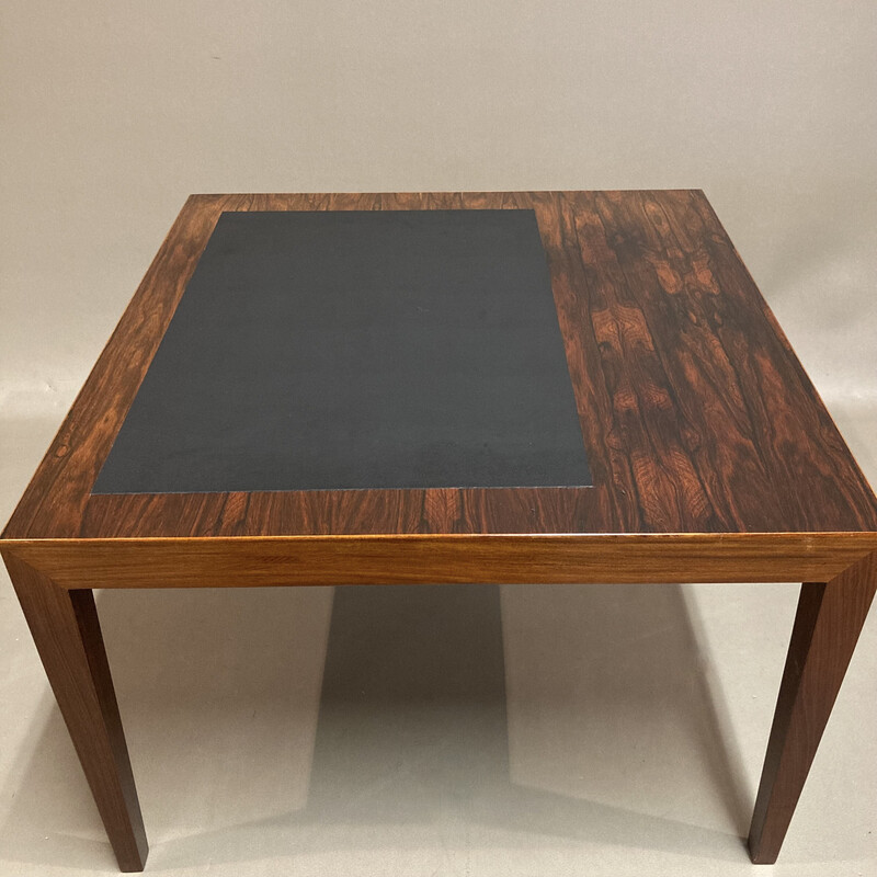 Mesa de centro vintage escandinava de palisandro de Kai Kristiansen, 1950