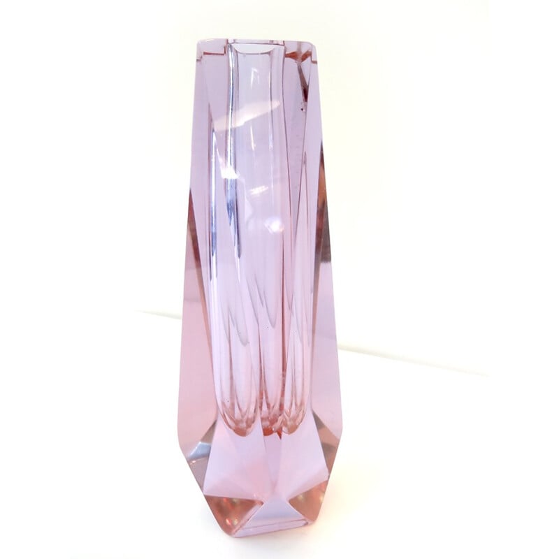 Vase Sommerso en verre de Murano- 1960