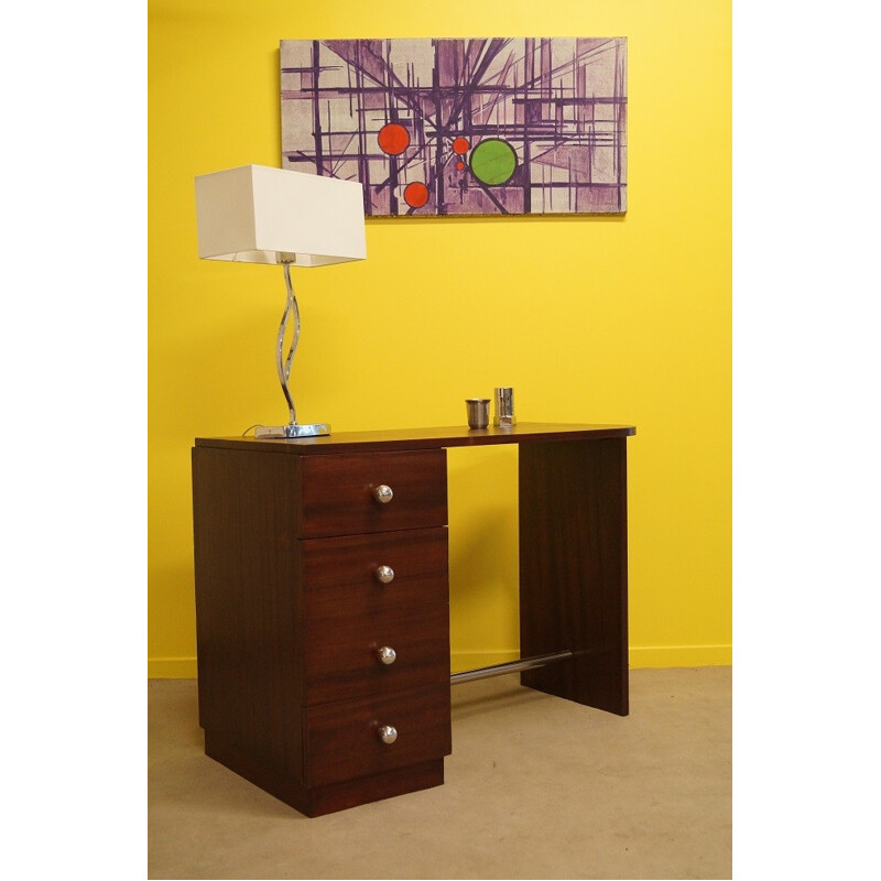 Wood and metal desk - 1930s