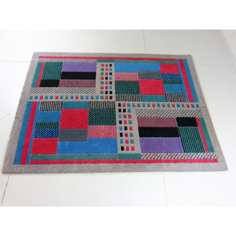 Vintage rug by Gianni Erba for Cromwell Tefzet, Germany 1980s