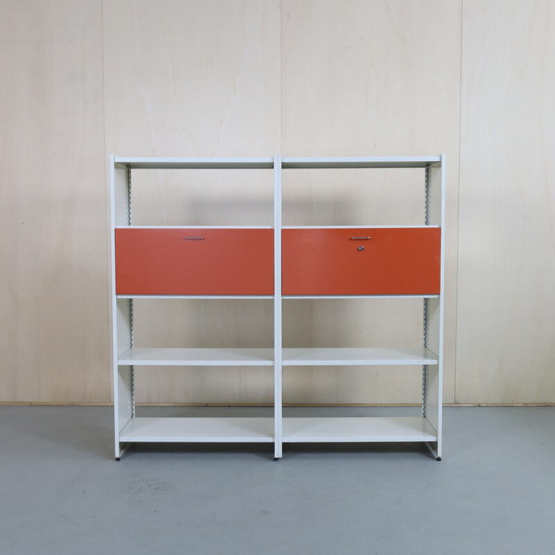 Vintage industrial steel shelf “5600” by A.R. Cordemeijer for Gispen, 1960s