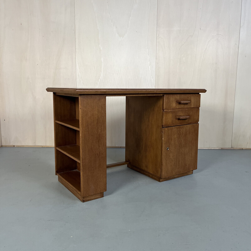 Vintage wood desk, 1930s