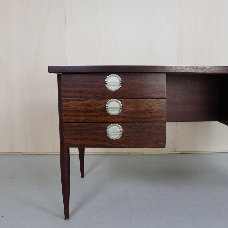 Vintage desk in veneer, 1960s