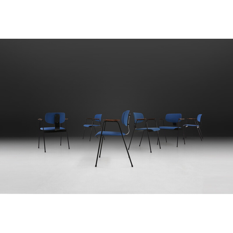 Set of 6 vintage chairs by Willy Van der Meeren for Tubax, 1950s