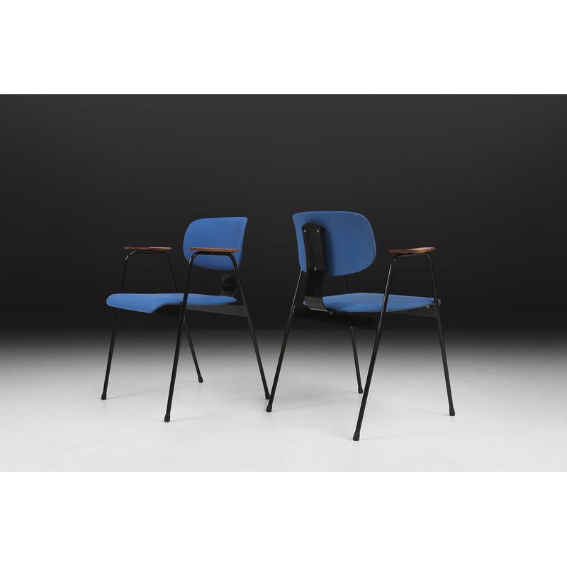 Set of 6 vintage chairs by Willy Van der Meeren for Tubax, 1950s