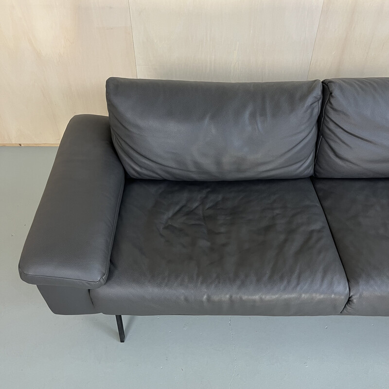 Zeitloses Vintage-Sofa aus Leder von Novastyl