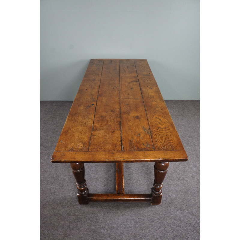 Table anglaise vintage en bois de chêne
