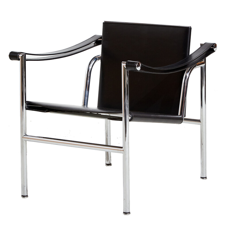 Vintage Lc1 lederen fauteuil voor Cassina