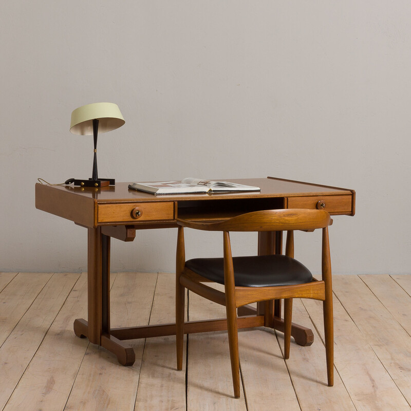 Vintage desk by Gianfranco Frattini for Bernini, Italy 1950s