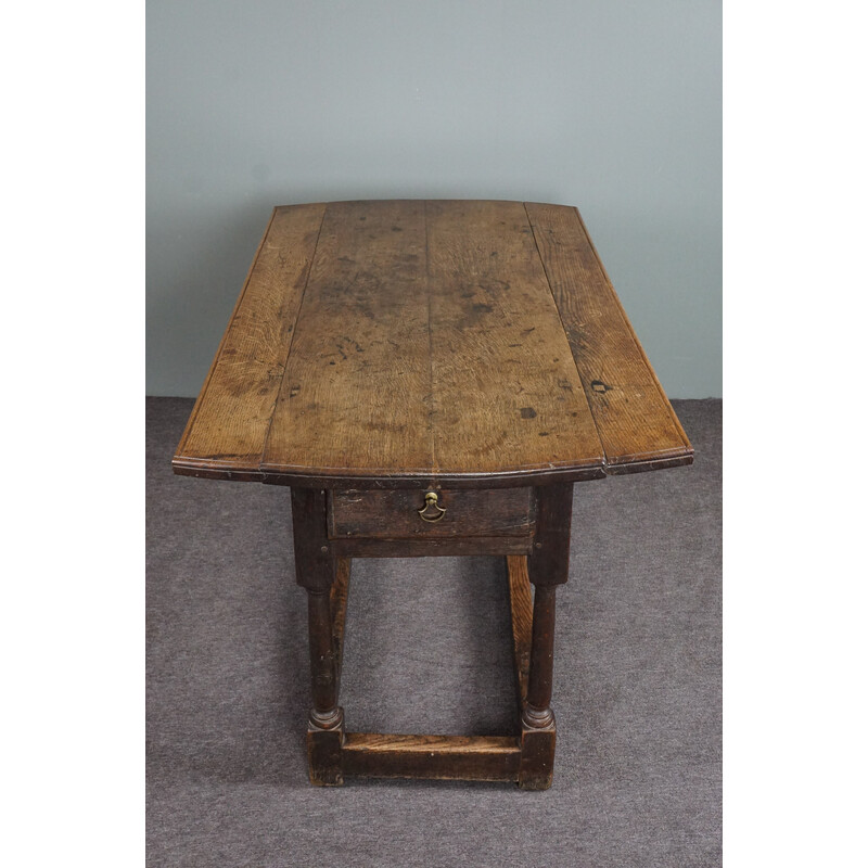 Vintage carved English dining table