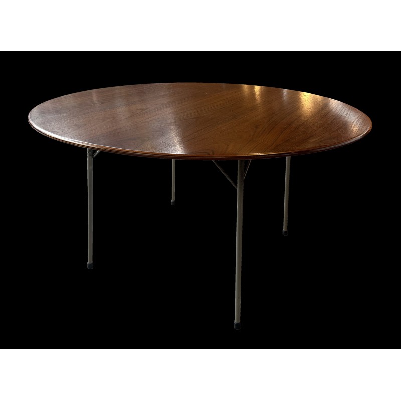 Mesa de comedor vintage de teca modelo 3600 de Arne Jacobsen para Fritz Hansen